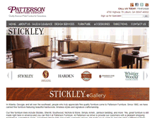 Tablet Screenshot of pattersonfurniture.com